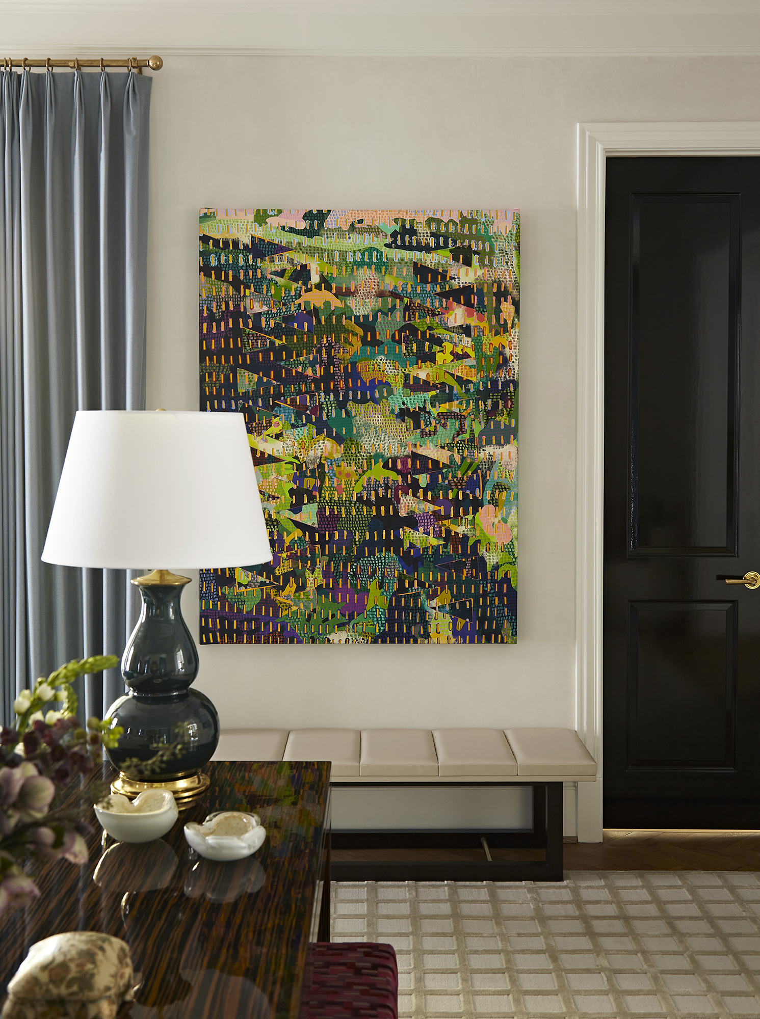 Chandos Expression Formal Living Room - Erin Curtis Stepped, 2021 Acrylic on cut and layered canvas